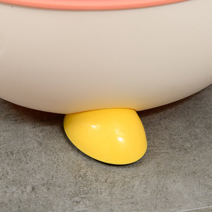 ZONEKIZ Kids Potty Training Toilet in Fox Design, Children's Toilet Seat with Backrest Removable Pot Handle Potty Chair for Toilet Training Potty Trainer for Toddlers 0.5 to 3 Years Pink