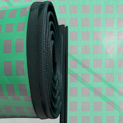 Replacement Greenhouse Cover with UV Protection, Side Window, Replacement Cover with Roll-Up Door, PE Cover for Tunnel Greenhouse, 140 x 213 x 190 cm, Green