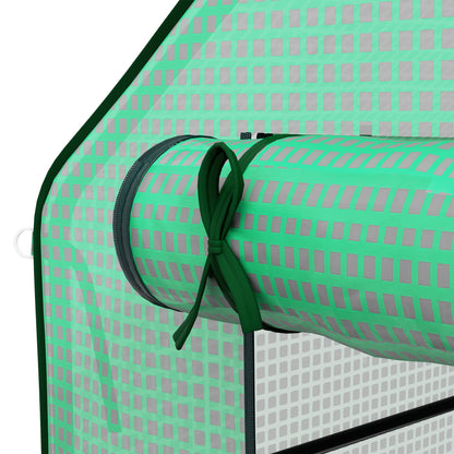 Replacement Greenhouse Cover with UV Protection, Side Window, Replacement Cover with Roll-Up Door, PE Cover for Tunnel Greenhouse, 140 x 213 x 190 cm, Green