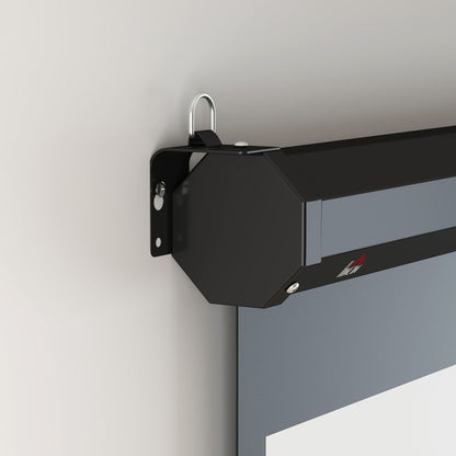 99-inch Projection Screen, Projector Screen, Home Cinema, 1:1 4K HD, Wall or Ceiling Mount, 189 x 7 x 182 cm, Black