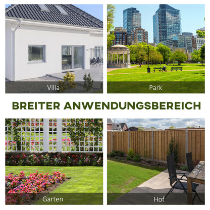 2-Seater Garden Bench Wood, Weatherproof Bench, UV-Resistant Garden Furniture with Backrests, Park Bench 220kg Load Capacity, Balcony Bench, Wooden Bench for Balcony Terrace, Garden, 116 x 56 x 80 cm, Natural