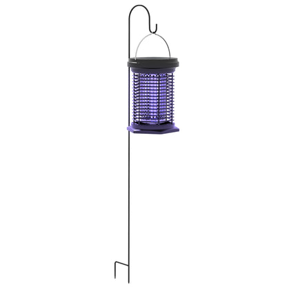 Insect and Mosquito Repellent Lamp, Hanging Garden Lantern, Solar and USB-C Rechargeable - Effective for 50m² area in black