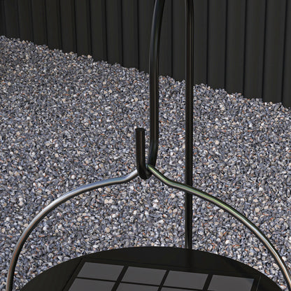 Insect and Mosquito Repellent Lamp, Hanging Garden Lantern, Solar and USB-C Rechargeable - Effective for 50m² area in black