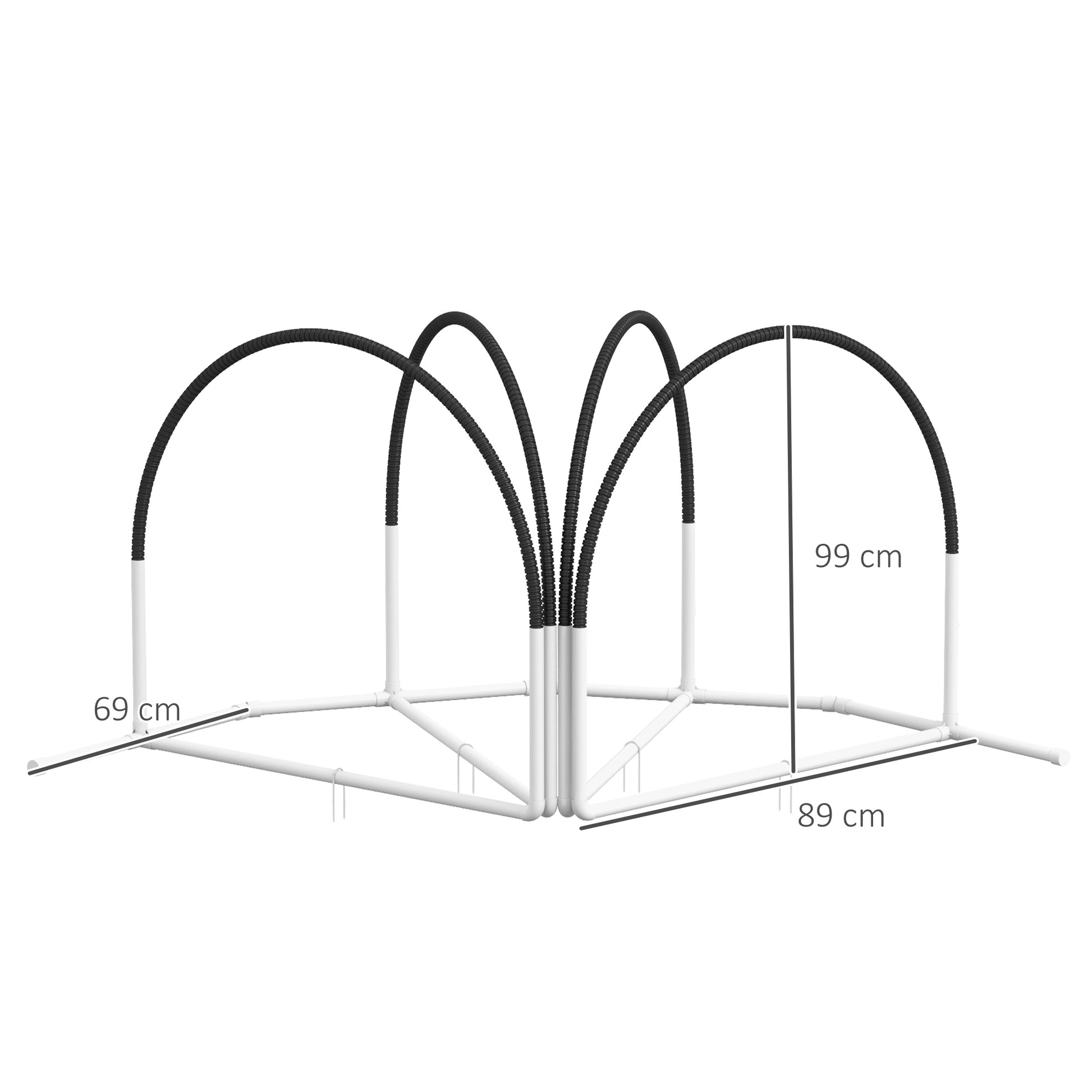 Dog Agility Set, 4-Piece Dog Training with Slalom Poles, Agility Equipment for Dogs with Oxford Carrying Bag, Black