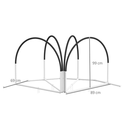 Dog Agility Set, 4-Piece Dog Training with Slalom Poles, Agility Equipment for Dogs with Oxford Carrying Bag, Black