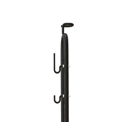 SPORTNOW Bike Rack Vertical and Horizontal Bike Stand Display Stand Weatherproof for 6"-27.5" and 700c Bikes Floor Mount 45 x 44 x 118 cm, Metal Black