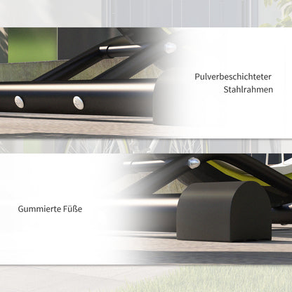 SPORTNOW Bike Rack Vertical and Horizontal Bike Stand Display Stand Weatherproof for 6"-27.5" and 700c Bikes Floor Mount 45 x 44 x 118 cm, Metal Black