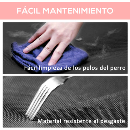 Elevated Bed for Dogs Cats Portable Pet Bed with Breathable Mesh Area and Oxford Fabric for Indoor Outdoor 92x76x18 cm Red