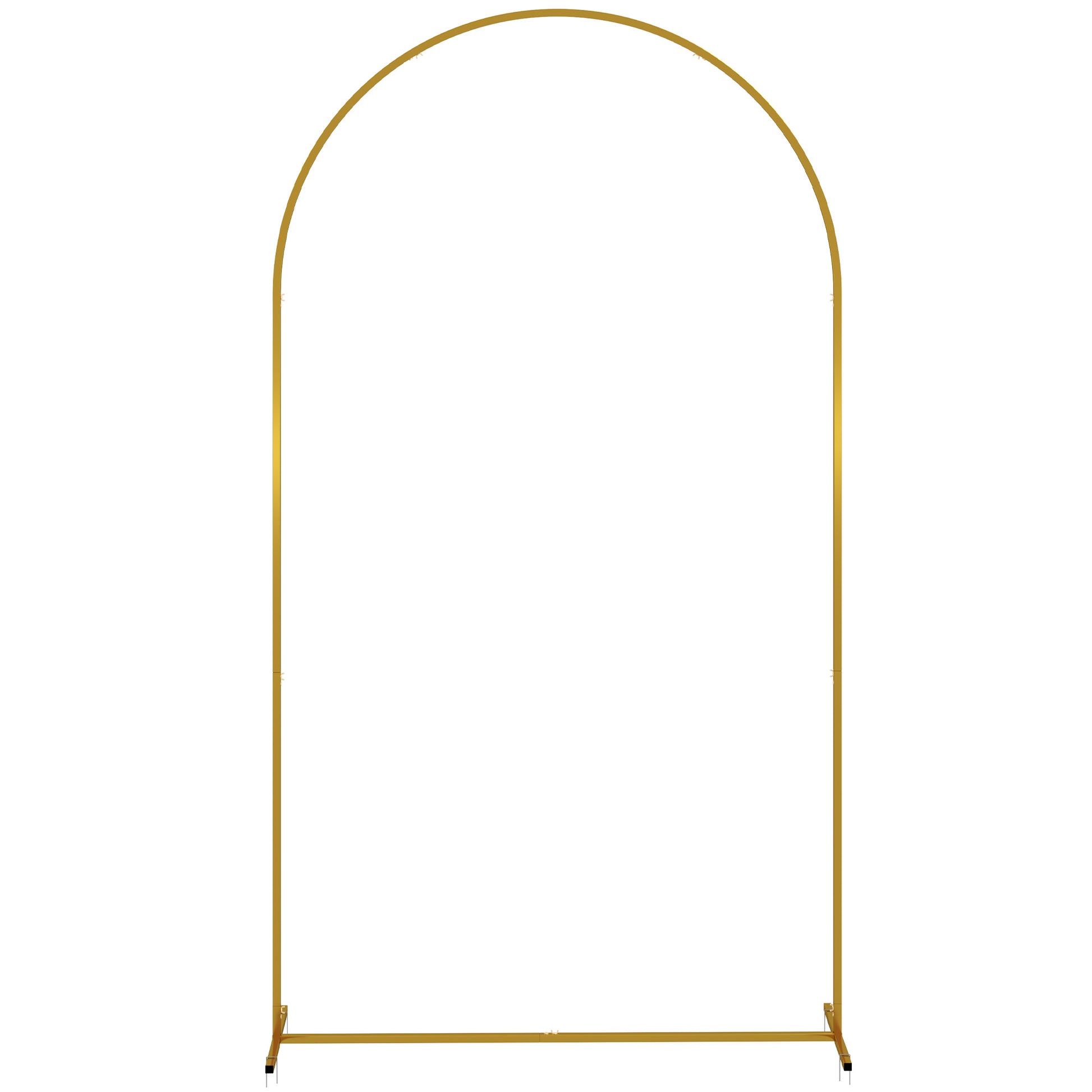 Metal Garden Arch for Roses Wedding Arch with Weather-Resistant Powder Coating for Climbing Plants Decoration Patio Terrace 120x40x220 cm Gold