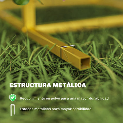 Metal Garden Arch for Roses Wedding Arch with Weather-Resistant Powder Coating for Climbing Plants Decoration Patio Terrace 120x40x220 cm Gold