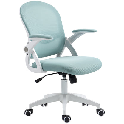 Ergonomic Office Chair with Mesh Backrest and Padded Seat, Adjustable Height, 65.5x61.5x88-97.5cm, Blue
