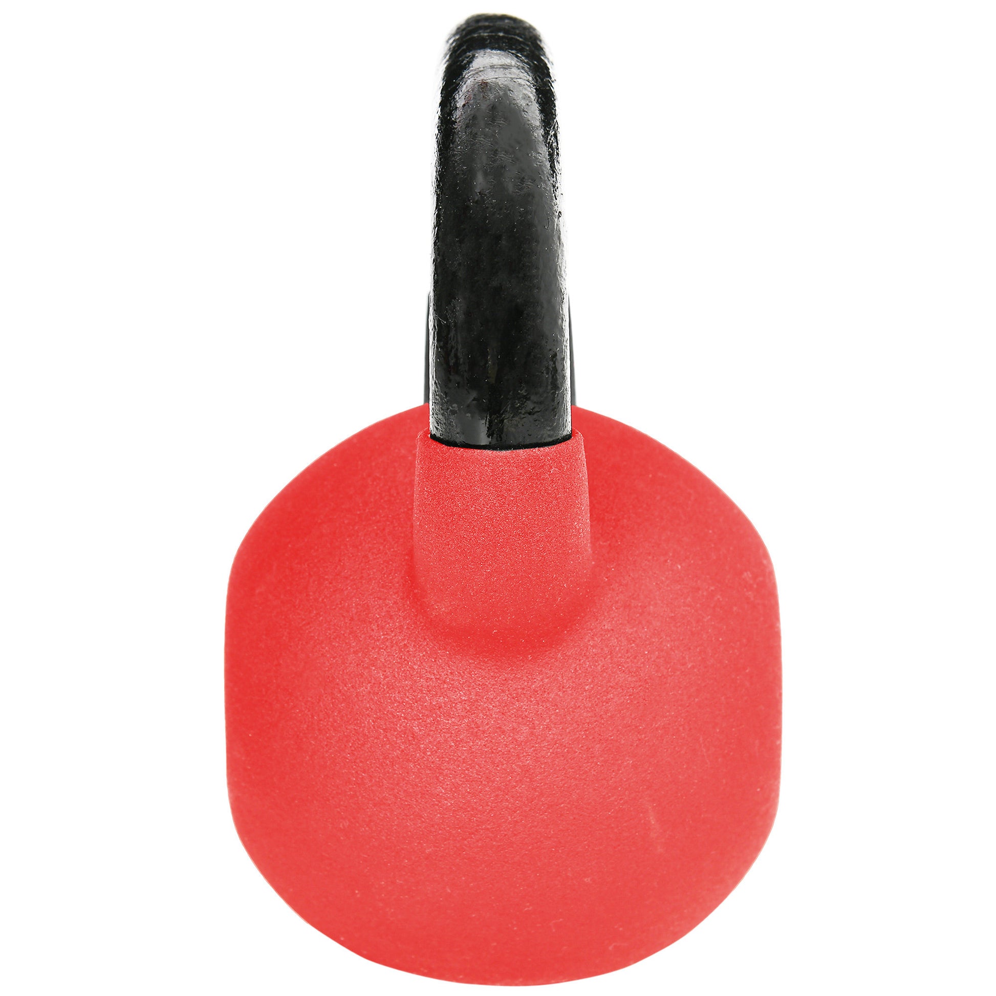 10 kg Cast Iron Kettlebell with Neoprene Coating and Wide Handle Dumbbell Weight Ball for Strength Training in Gym Home 19x12x22 cm Red