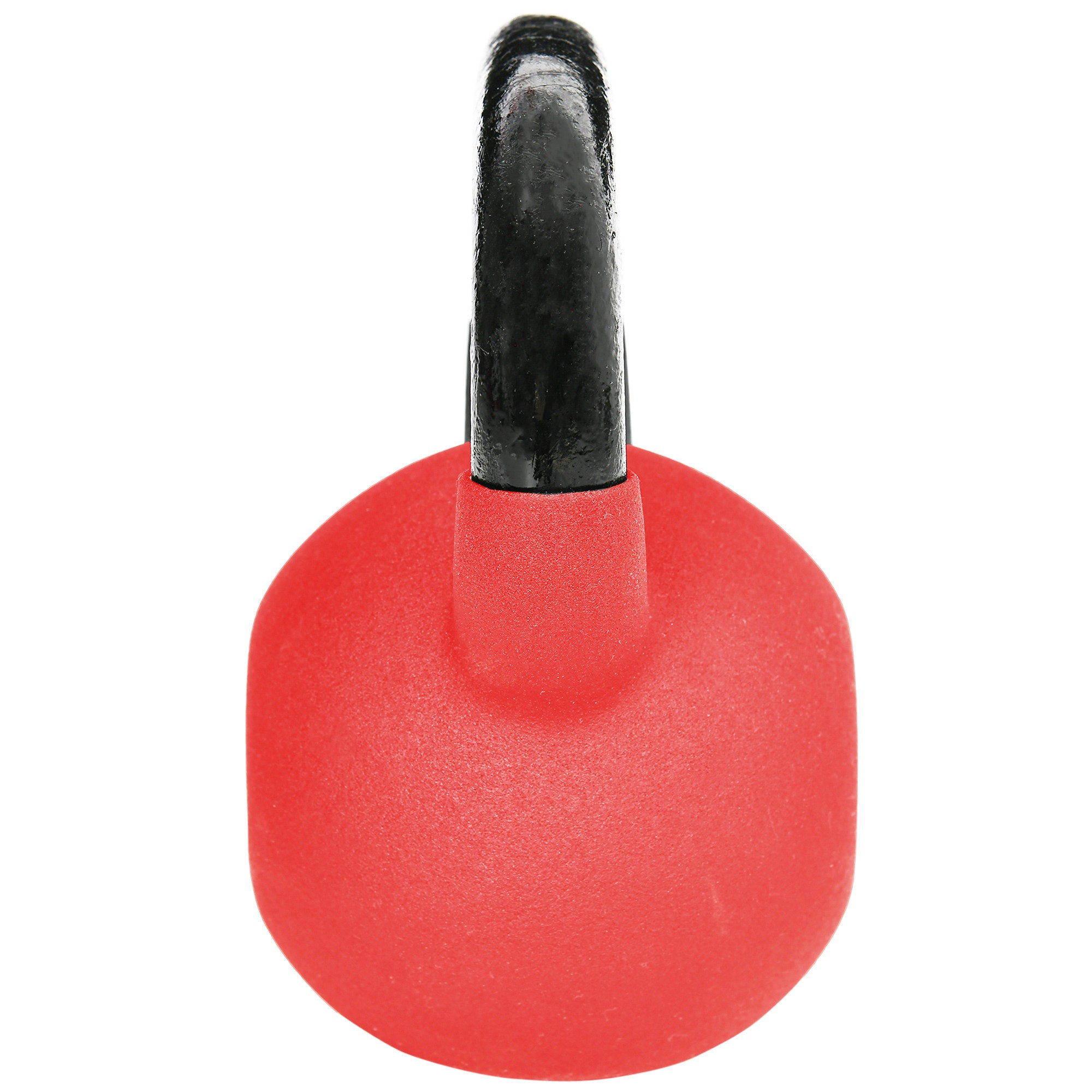 10 kg Cast Iron Kettlebell with Neoprene Coating and Wide Handle Dumbbell Weight Ball for Strength Training in Gym Home 19x12x22 cm Red