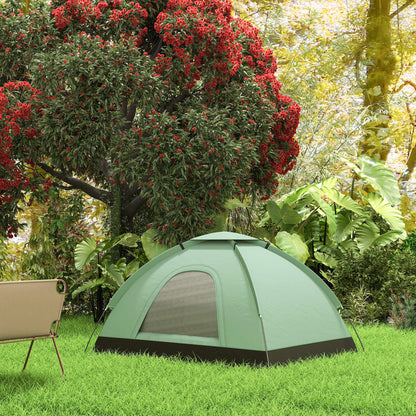 2-Person Camping Tent, Camouflage Dome Tent Lightweight Ventilated Easy to Assemble with Zippered Doors, Storage Pocket, Carry Bag Included Oxford dimensions 206L x 185W x 120H cm