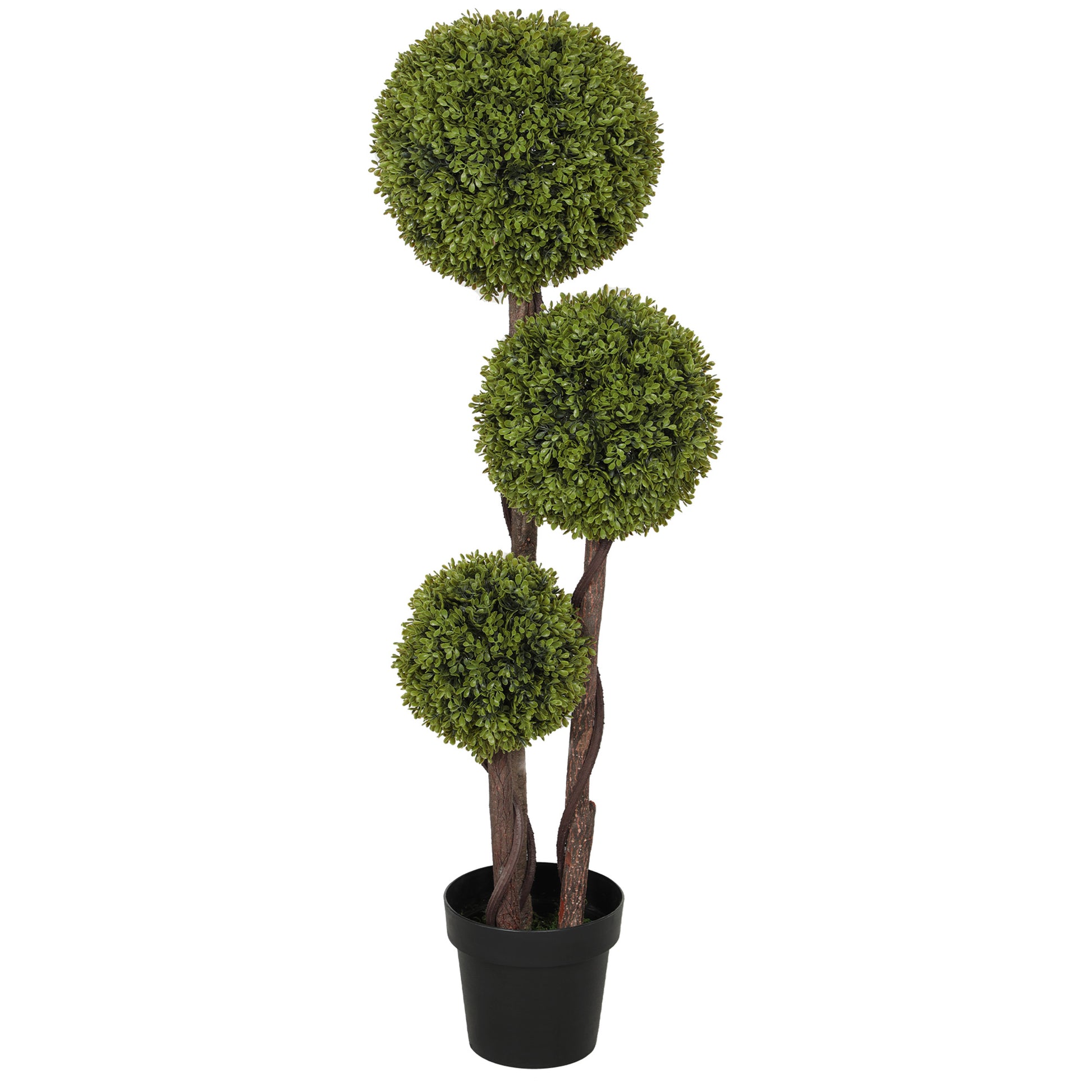 Artificial Boxwood, 115 cm Houseplant, Artificial Plant in Pot, Decorative Plant, Decorative Plants for Home, Office, Hallway, Garden, Green