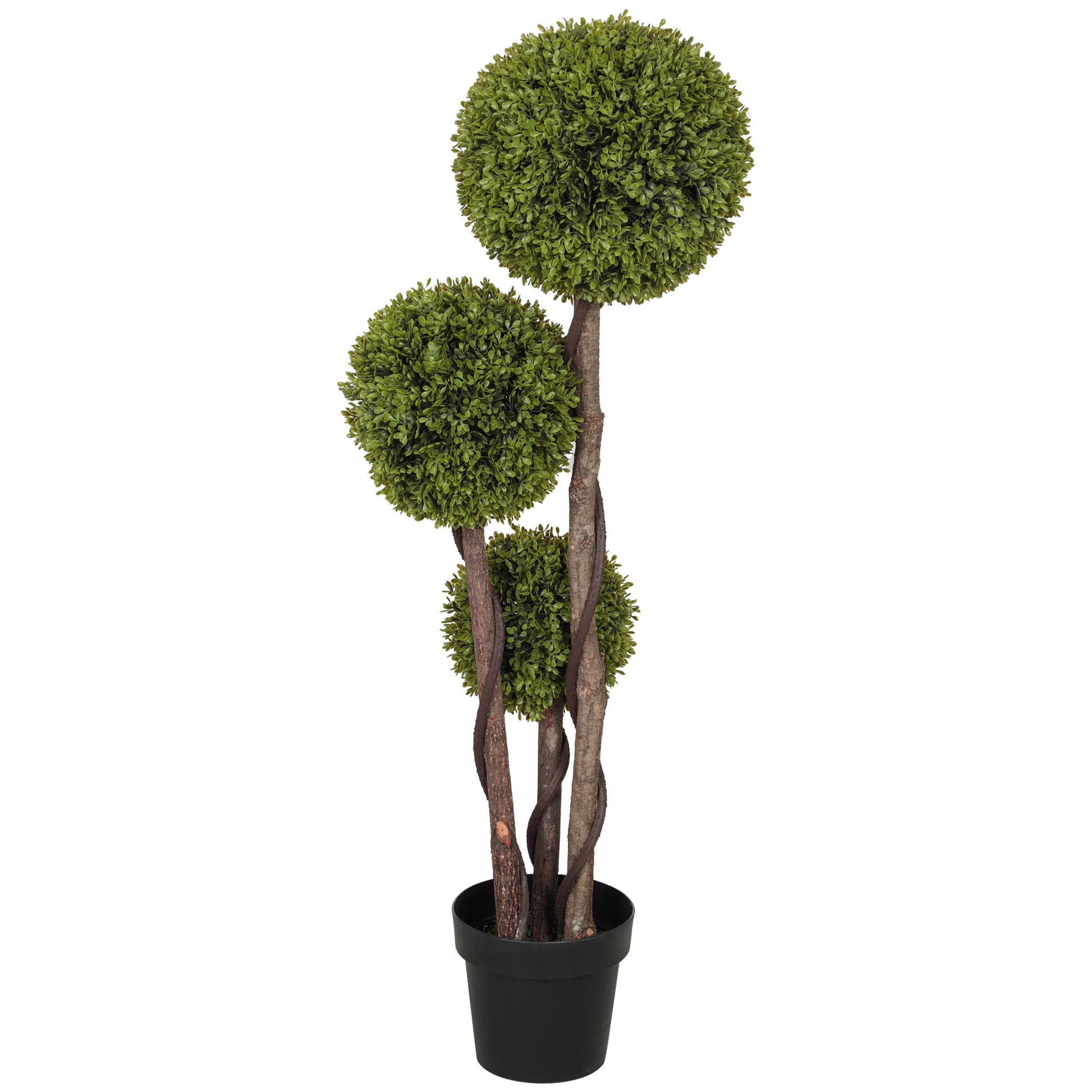 Artificial Boxwood, 115 cm Houseplant, Artificial Plant in Pot, Decorative Plant, Decorative Plants for Home, Office, Hallway, Garden, Green
