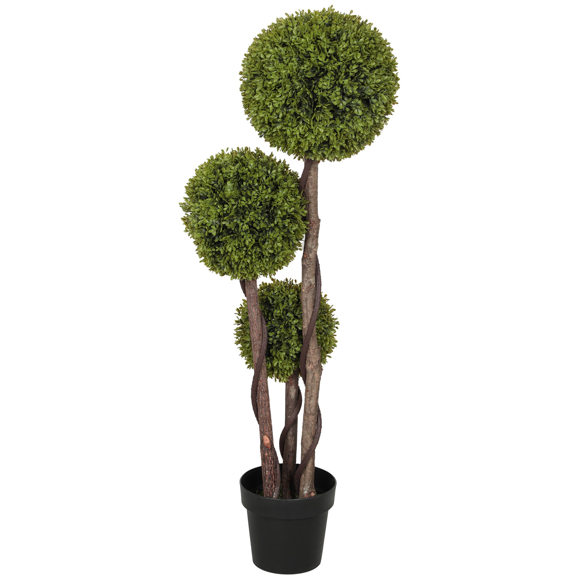 Artificial Boxwood, 115 cm Houseplant, Artificial Plant in Pot, Decorative Plant, Decorative Plants for Home, Office, Hallway, Garden, Green