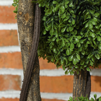 Artificial Boxwood, 115 cm Houseplant, Artificial Plant in Pot, Decorative Plant, Decorative Plants for Home, Office, Hallway, Garden, Green