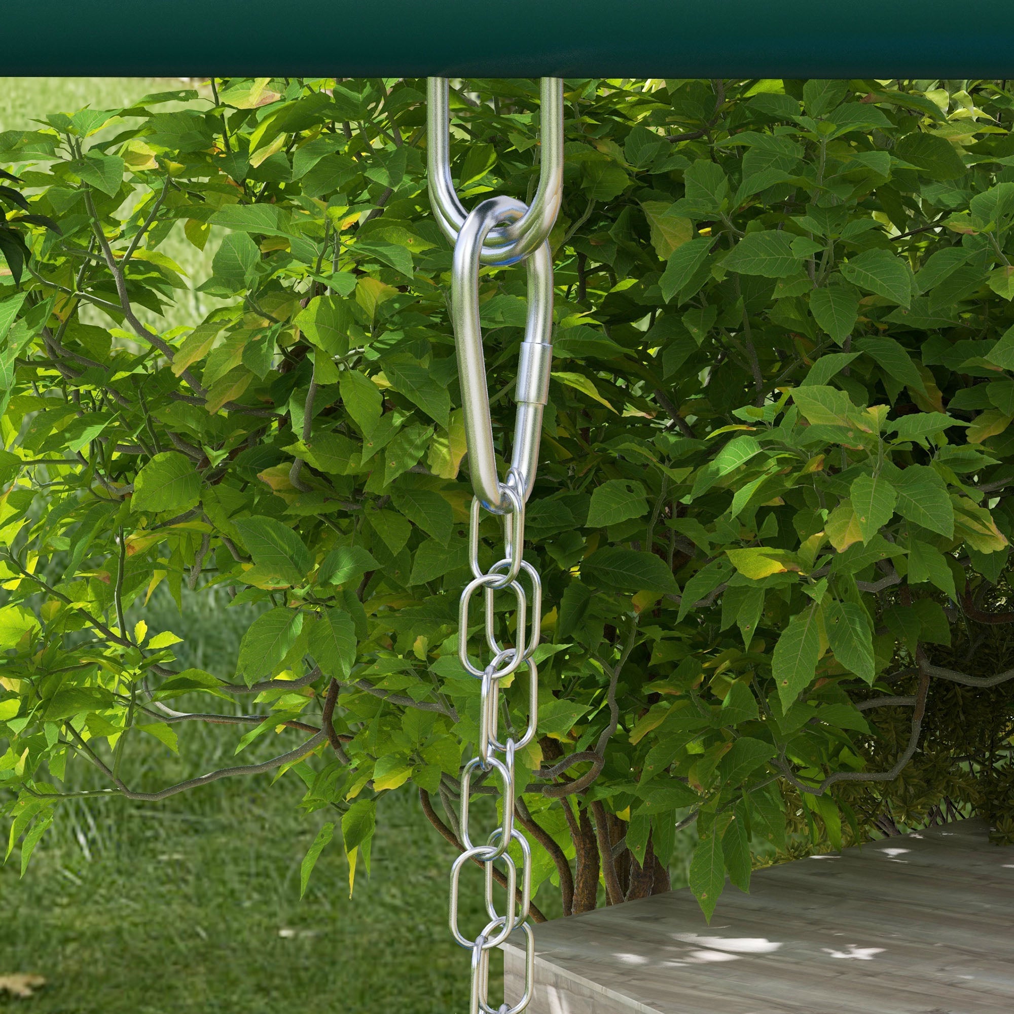 Kids Swing Set, 4 in 1 Swing Frame Swing Stand with 2 Swings, Basketball Hoop, Climbing Ladder, Garden Swing for 3-8 Year Old Children, Steel, Yellow