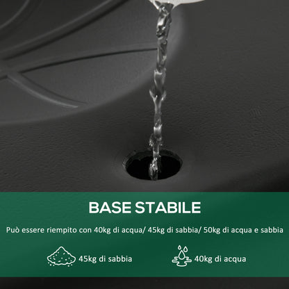 Adult Basketball Hoop with Adjustable PVC Backboard 90x60x260-310cm and Integrated Wheels White