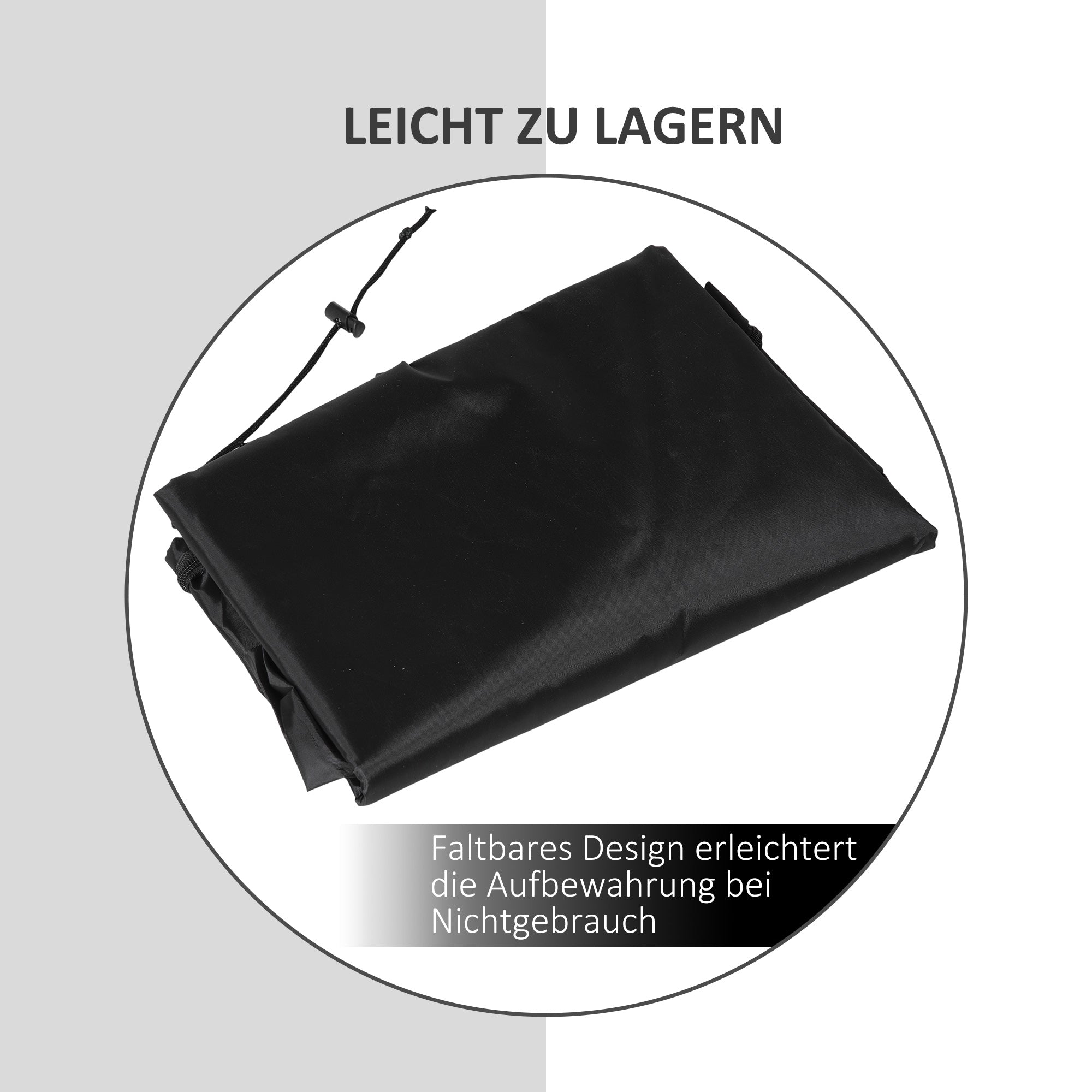 Hanging Chair Cover Waterproof Windproof Protective Cover with Zipper 210D Oxford Covers for Hanging Basket Swing Chair Hammock Ø115 x 190H cm Black