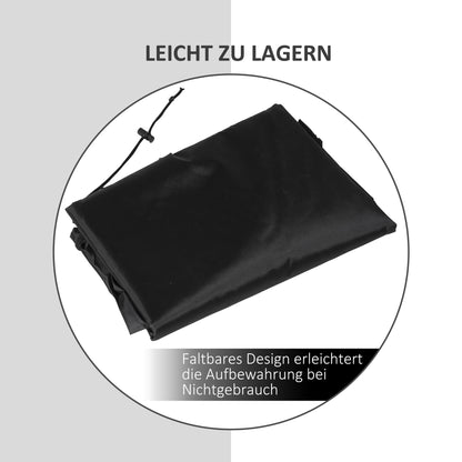 Hanging Chair Cover Waterproof Windproof Protective Cover with Zipper 210D Oxford Covers for Hanging Basket Swing Chair Hammock Ø115 x 190H cm Black