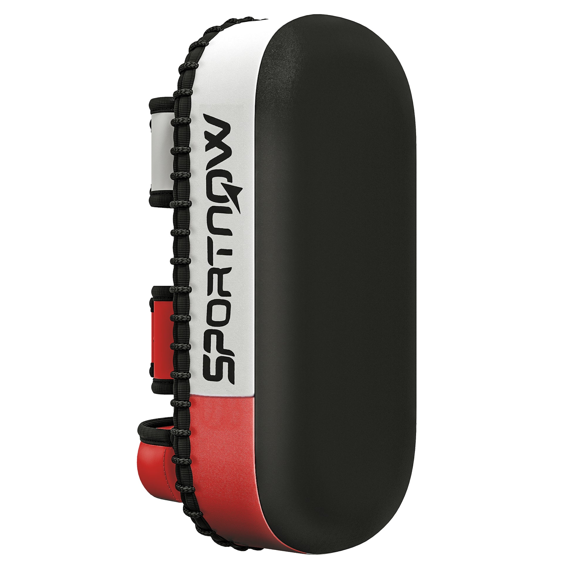 SPORTNOW Pratzen Kickboxing Kick Pad for Muay Thai Boxing Mitts Trainer Pads Punching Pads for Coaching, Training, Synthetic Leather Cover