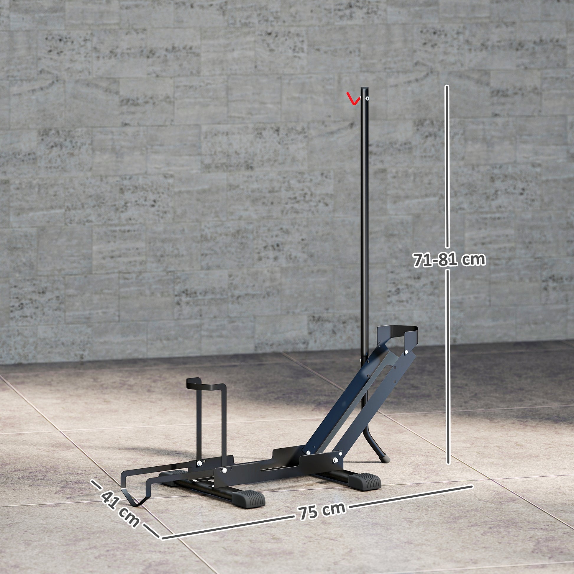 SPORTNOW Bike Stand for Bikes Steel Bike Holder with 80 mm Tire Width Freestanding Floor Bike Rack Multi-Bike Stand Parking Stand Bike Stand for Floor 75 x 41 x 81H cm Black
