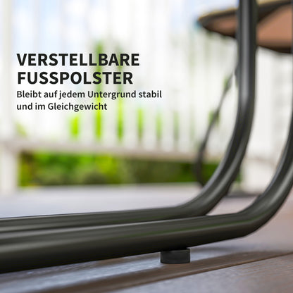 Garden Furniture Set made of Poly Rattan Lounge Set with Sofa Chair Table Cushions Weatherproof Seating Group for 4 People Balcony Furniture Set Garden Lounge Terrace Furniture for Garden Balcony Brown+Dark Gray