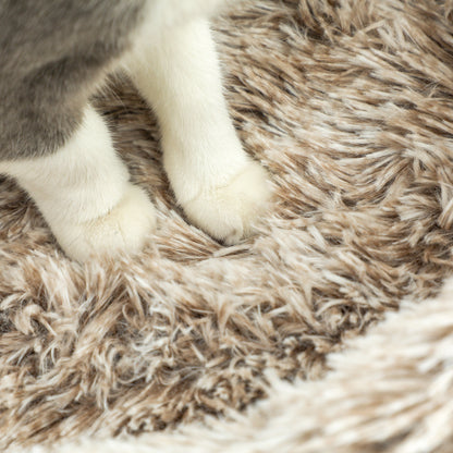 Cat Tree 87 cm High Cat Tower with Bed, Thick Pole, Cat Scratching Post with Sisal Scratching Columns, for Cats Up to 6 kg, Indoor, Brown