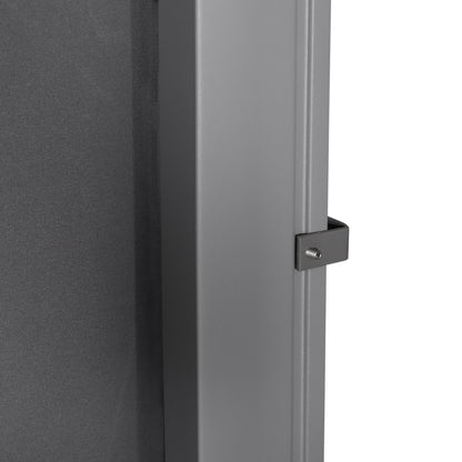 Retractable Side Awning 300x160 cm Roll-up Screen Privacy Screen Waterproof and Anti-UV Protects Privacy for Garden Balcony Terrace Gray