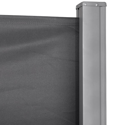 Retractable Side Awning 300x160 cm Roll-up Screen Privacy Screen Waterproof and Anti-UV Protects Privacy for Garden Balcony Terrace Gray