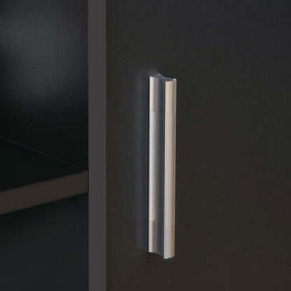 Printer Stand - Rolling Office Organization Drawer - Dimensions 100L x 40W x 71H cm in Black Wood