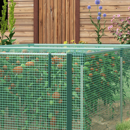 Garden Greenhouse Tomato Plant Net Protection Roll-Up Door HDPE, dim. 125L x 248W x 62.5H cm