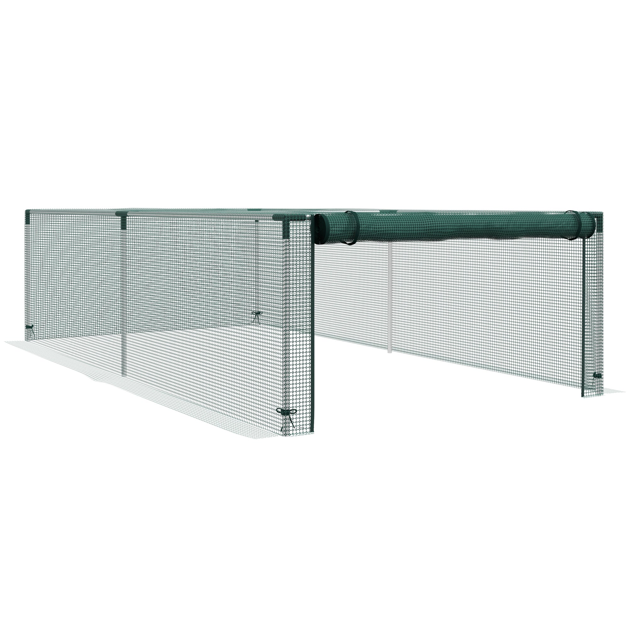 Garden Greenhouse Tomato Plant Net Protection Roll-Up Door HDPE, dim. 125L x 248W x 62.5H cm