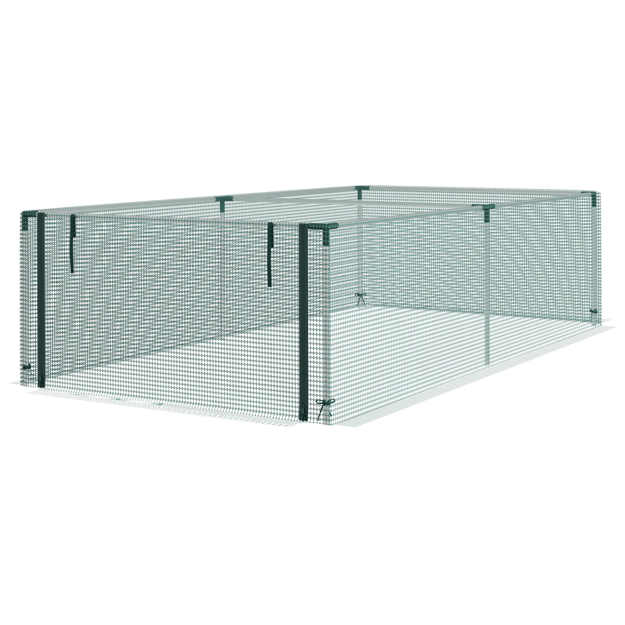 Garden Greenhouse Tomato Plant Net Protection Roll-Up Door HDPE, dim. 125L x 248W x 62.5H cm