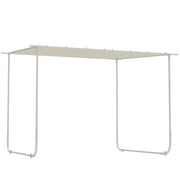 Pergola 3x3m Garden Gazebo with Wheels UV 30+ Protection Waterproof Sandbags and Steel Frame for Patio Terrace Balcony Cream