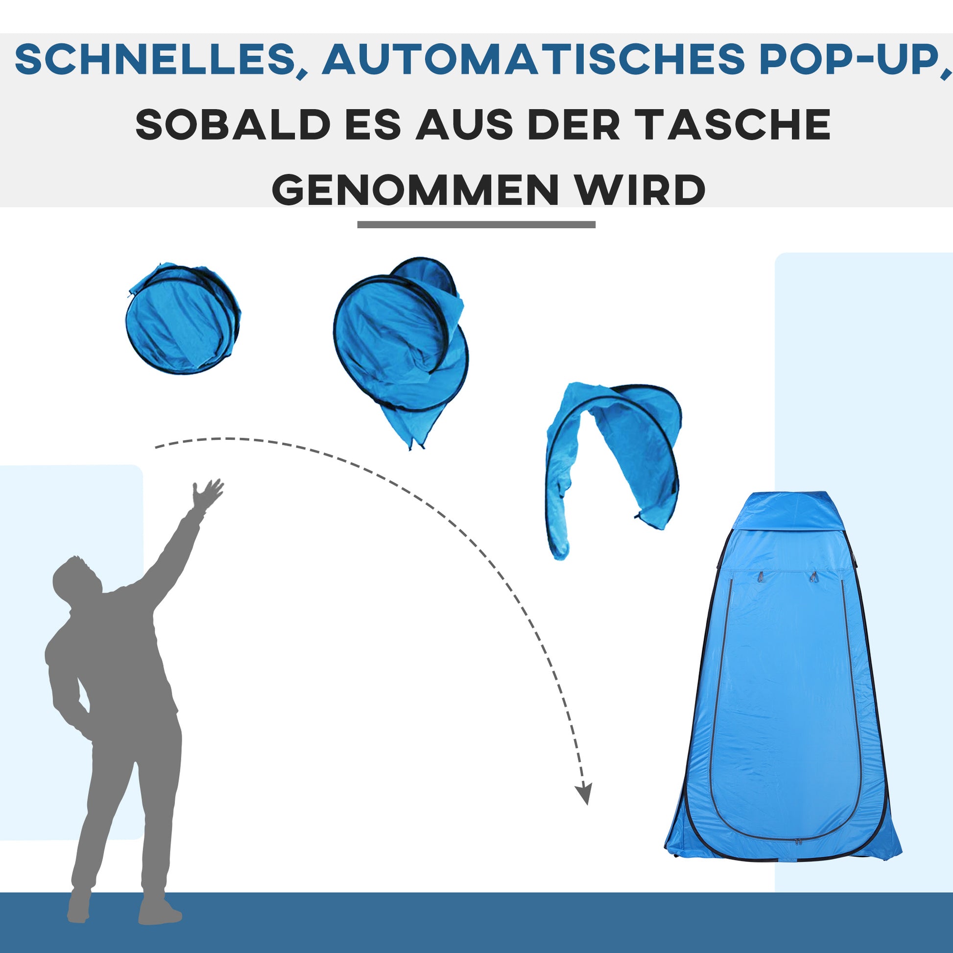 Pop-up Shower Tent, Portable Toilet Tent with Carrying Bag Window Mobile Changing Room WC Tent Privacy Toilet Changing Room Pop-up Camping Beach Storage Tent