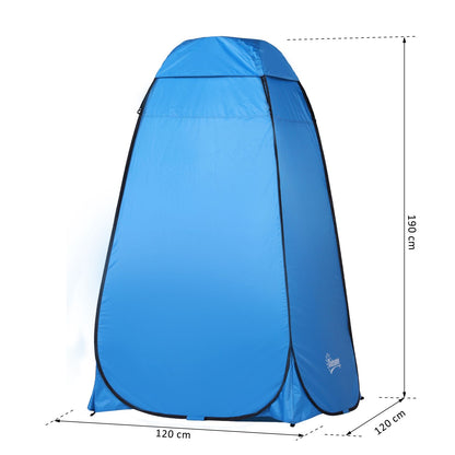 Pop-up Shower Tent, Portable Toilet Tent with Carrying Bag Window Mobile Changing Room WC Tent Privacy Toilet Changing Room Pop-up Camping Beach Storage Tent