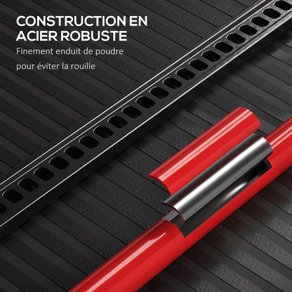 Car Jack Lifting Jack Lifting Height 10-105 cm Max Load 3 tons for Agricultural Maintenance Kit, Hoist, Steel Winch Red