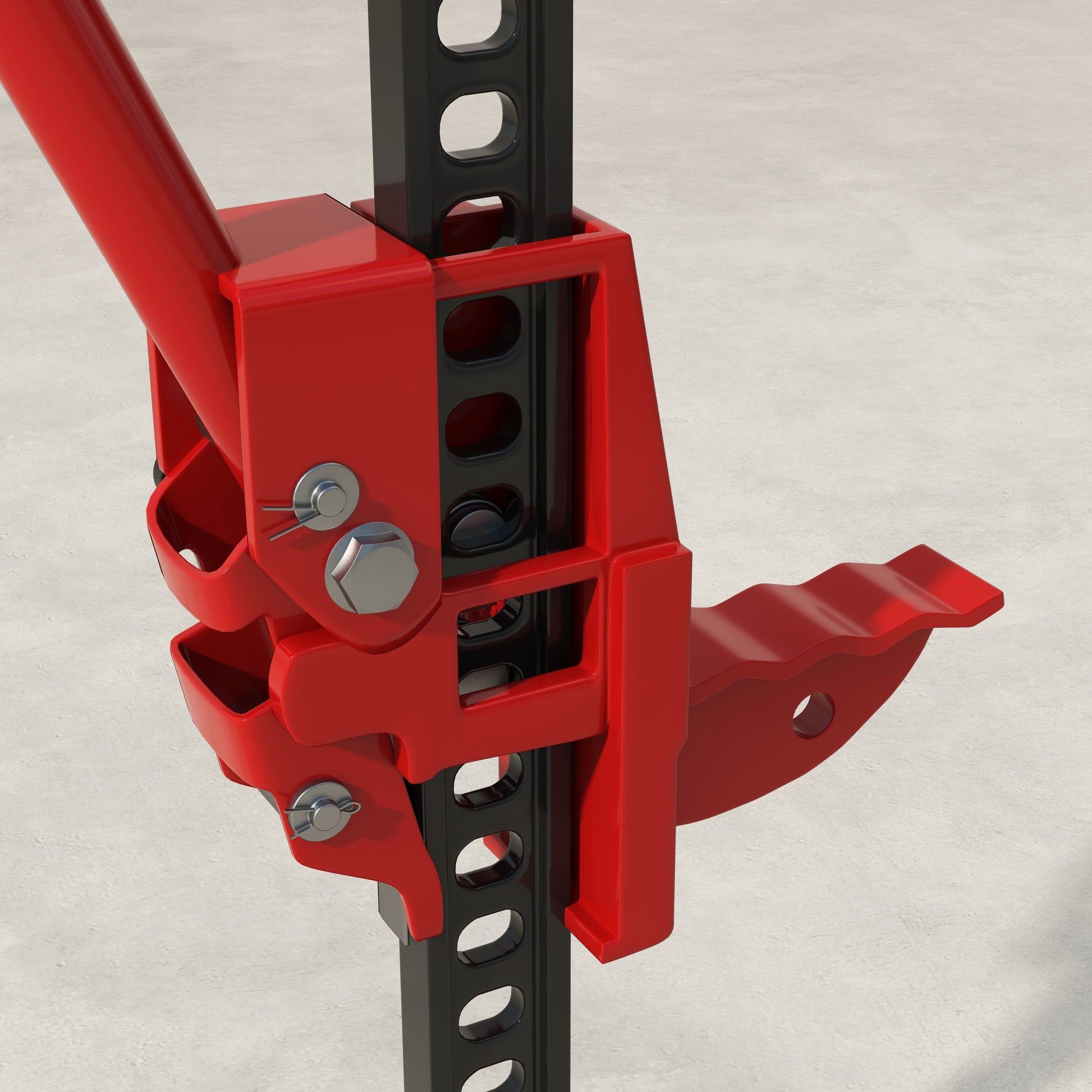 Car Jack Lifting Jack Lifting Height 10-105 cm Max Load 3 tons for Agricultural Maintenance Kit, Hoist, Steel Winch Red