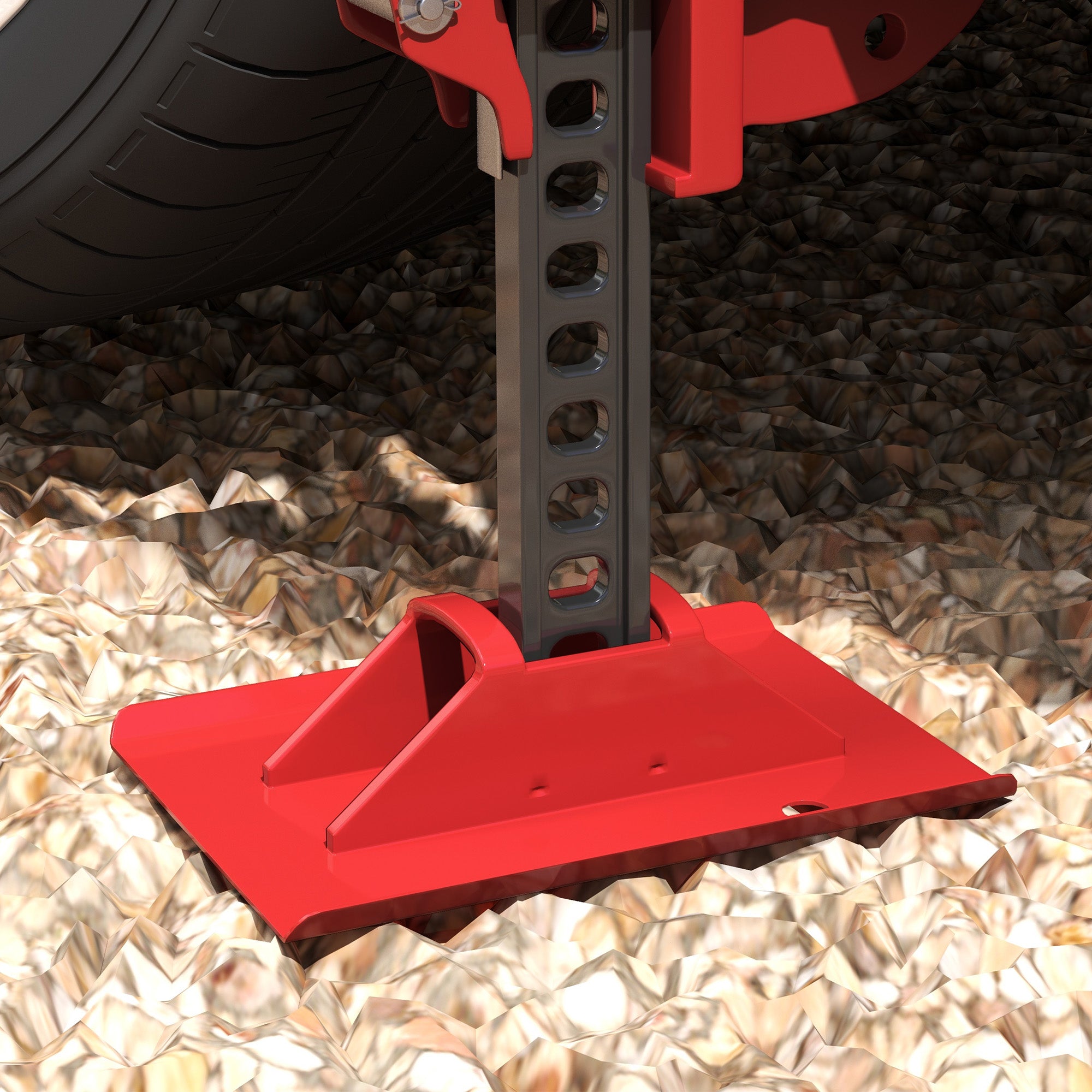 Car Jack Lifting Jack Lifting Height 10-105 cm Max Load 3 tons for Agricultural Maintenance Kit, Hoist, Steel Winch Red