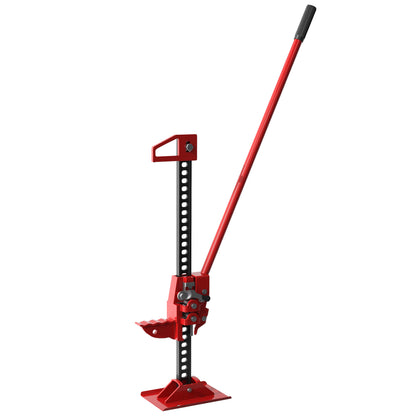 Car Jack Lifting Jack Lifting Height 10-105 cm Max Load 3 tons for Agricultural Maintenance Kit, Hoist, Steel Winch Red