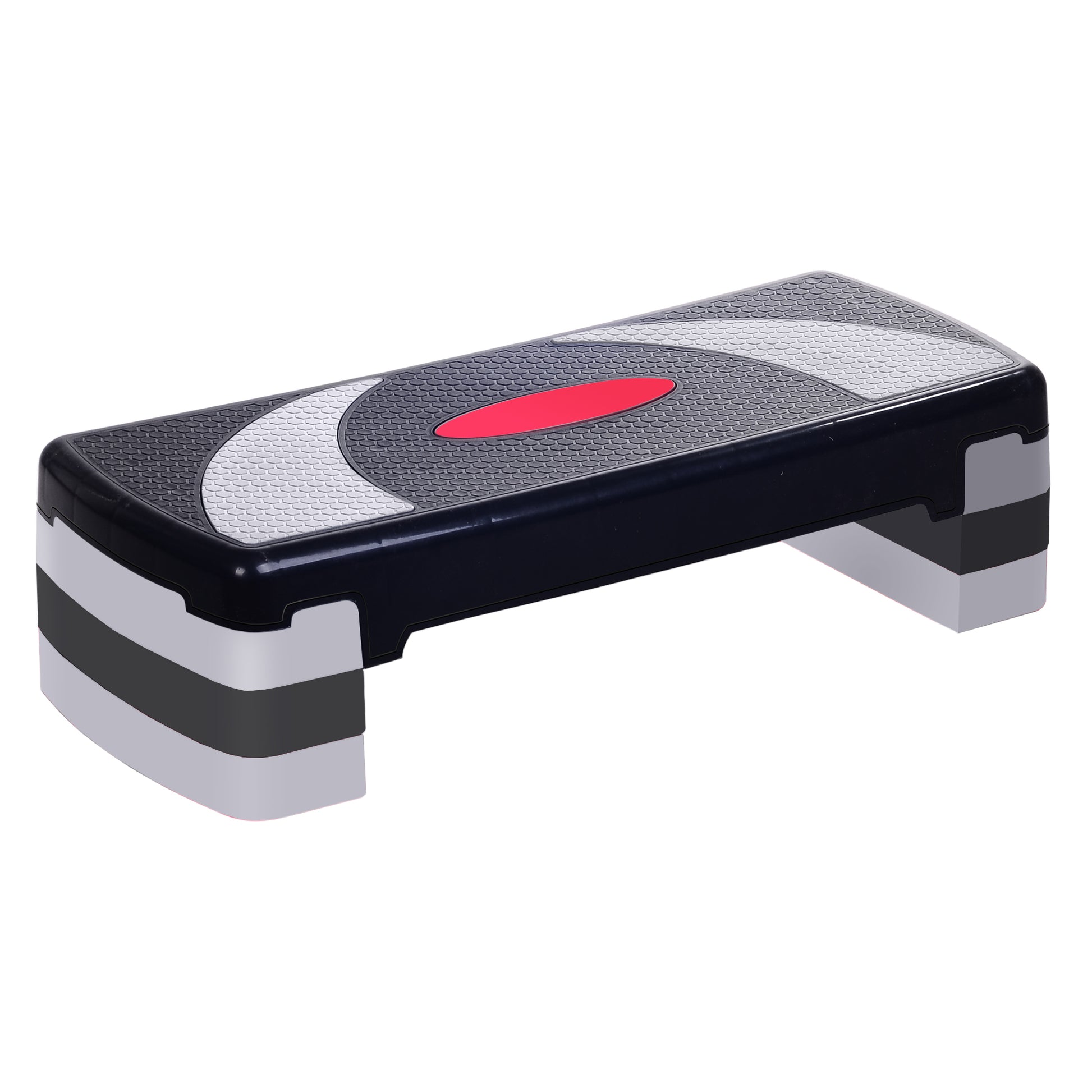 Adjustable Height Aerobic Fitness Step with Non-slip Surface 78x29x20 cm