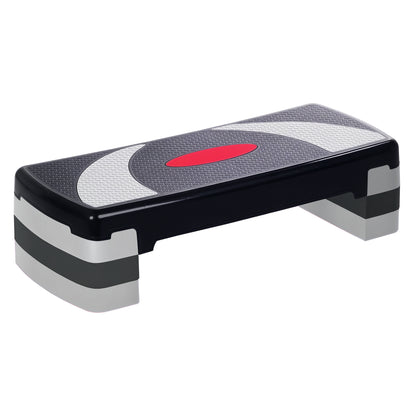 Adjustable Height Aerobic Fitness Step with Non-slip Surface 78x29x20 cm