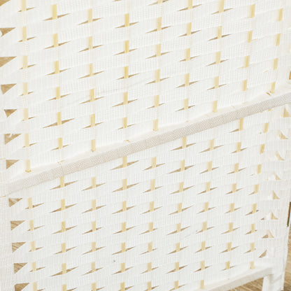6-Panel Room Divider 240x170 cm Folding Room Separator for Living Room Bedroom Office White