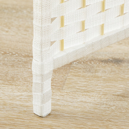 6-Panel Room Divider 240x170 cm Folding Room Separator for Living Room Bedroom Office White