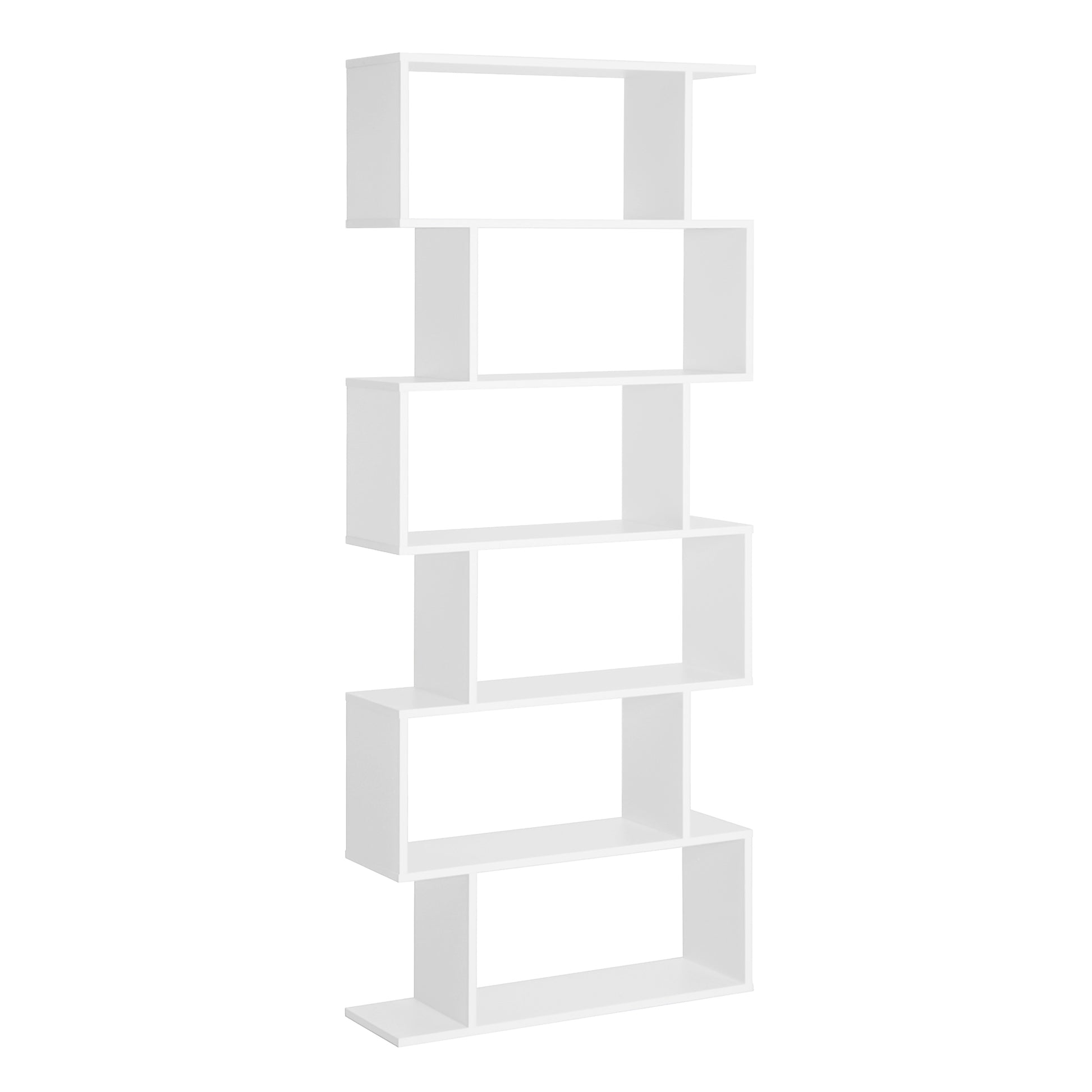 Modern Bookshelf with 6 Shelves for Dining Room Living Room Study 80x23x192 cm White