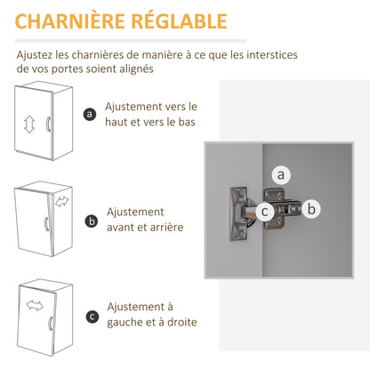 Office Storage Cabinet with 5 Drawers and 1 Printer Stand Door on Wheels with Adjustable Shelf, 78 x 40 x 66.5 cm, White