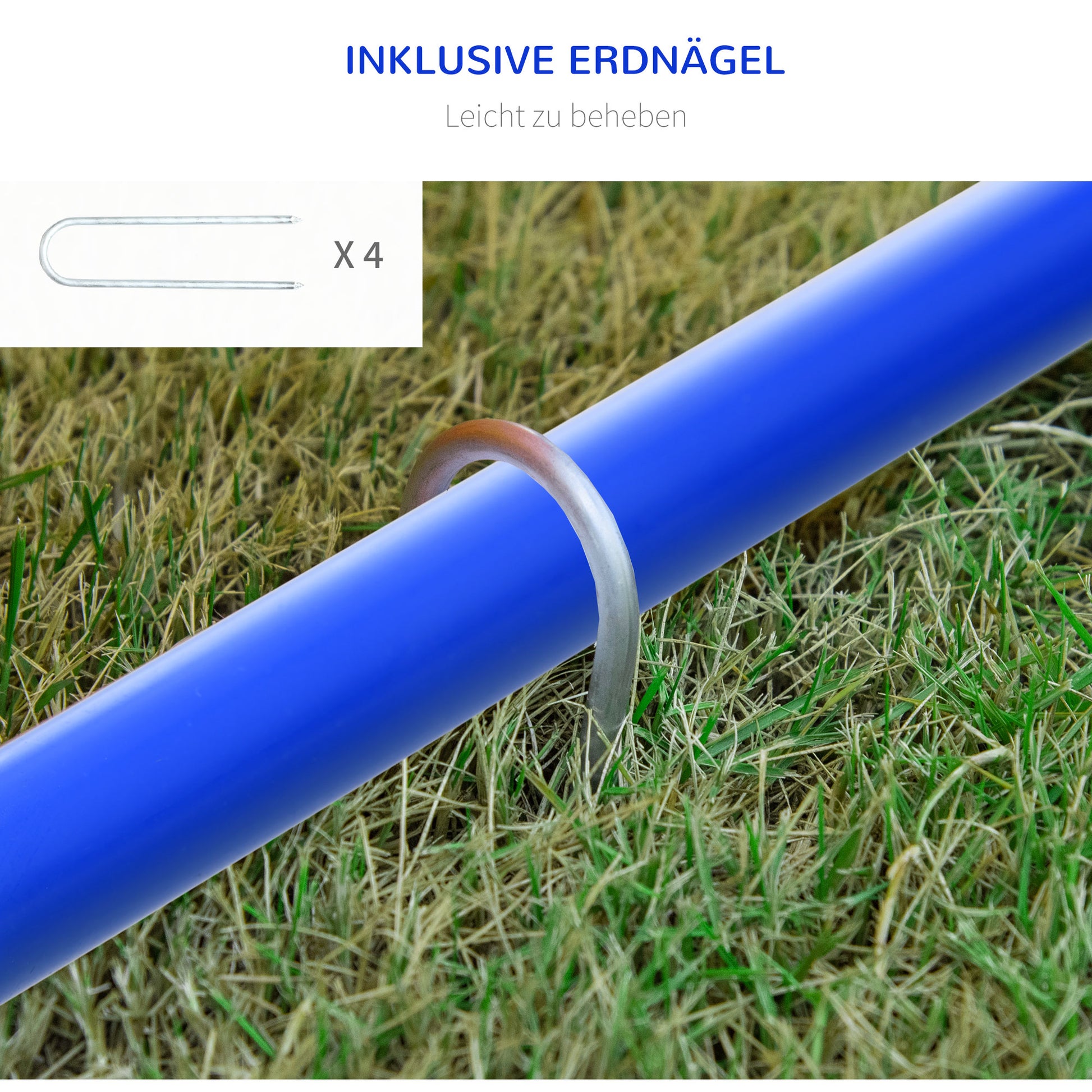 Dog Agility Training Equipment, Dog Agility Set, 4-Piece Hurdle Set for Older Dogs, Dog Training Set with Carry Bag, Blue+Orange, 88 x 64 x 95 cm